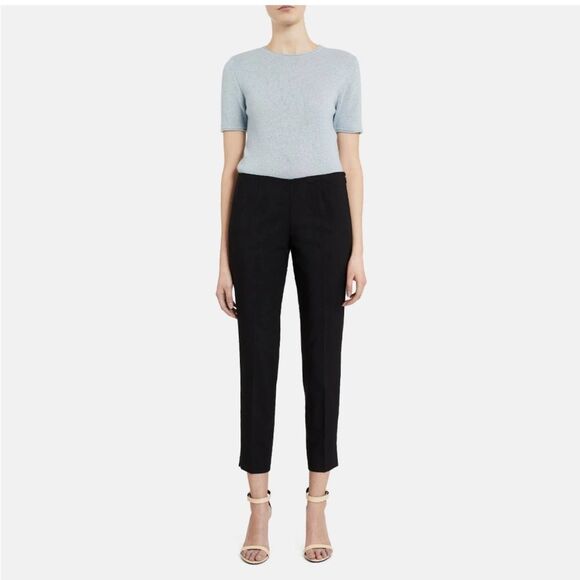 Theory Belisa Wool Straight Leg Pants - Picture 1 of 13